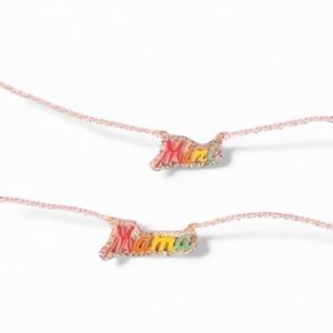 Multi Color Mama & Mini Necklace Set